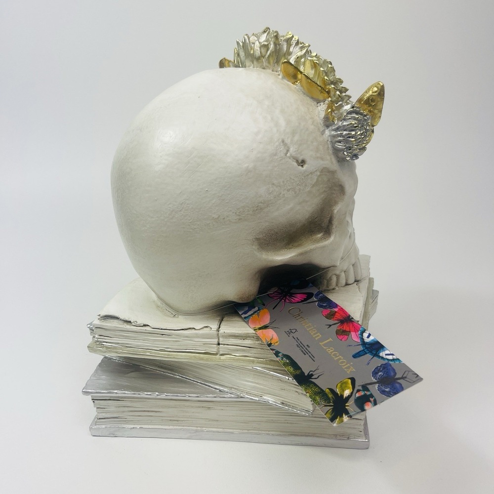Christian Lacroix Skull Skeleton Head On Old Books Halloween Spooky 2025 Collect - Picture 12 of 16